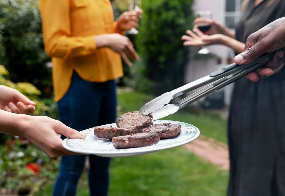 Stainless Steel BBQ Grill with Side Table