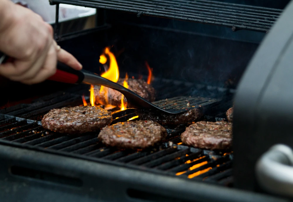 Stainless Steel BBQ Grill with Side Table